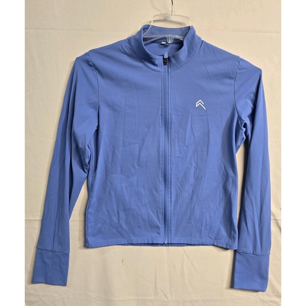 Oner Active Shirt Womens S Blue Jacket Zip Up Running Gym Long Sleeves